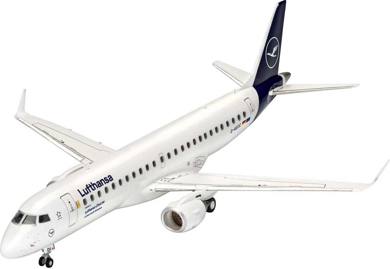 REVELL Plastic ModelKit letadlo 03883 - Embraer 190 Lufthansa New Livery (1:144) - obrázek 8