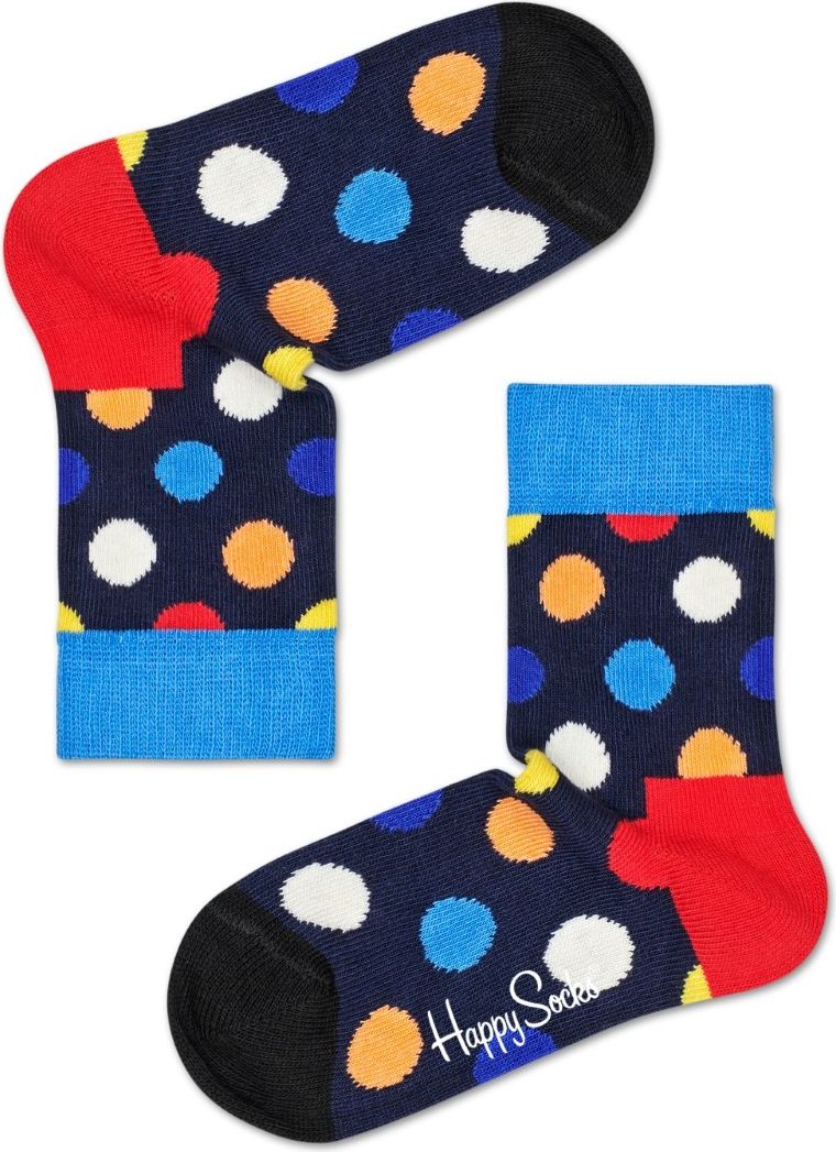 Happy Socks barevné chlapecké ponožky Big Dot Sock s puntíky - 24-26 - obrázek 1
