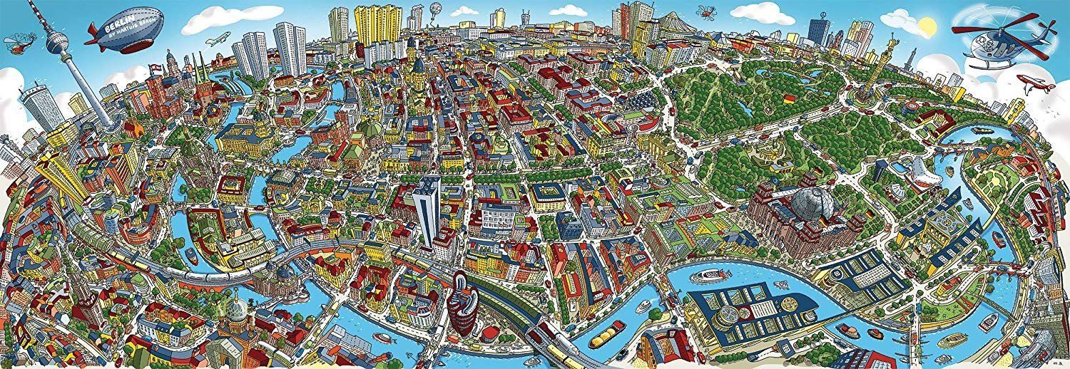 SCHMIDT Panoramatické puzzle Berlin, Německo 1000 dílků - obrázek 1