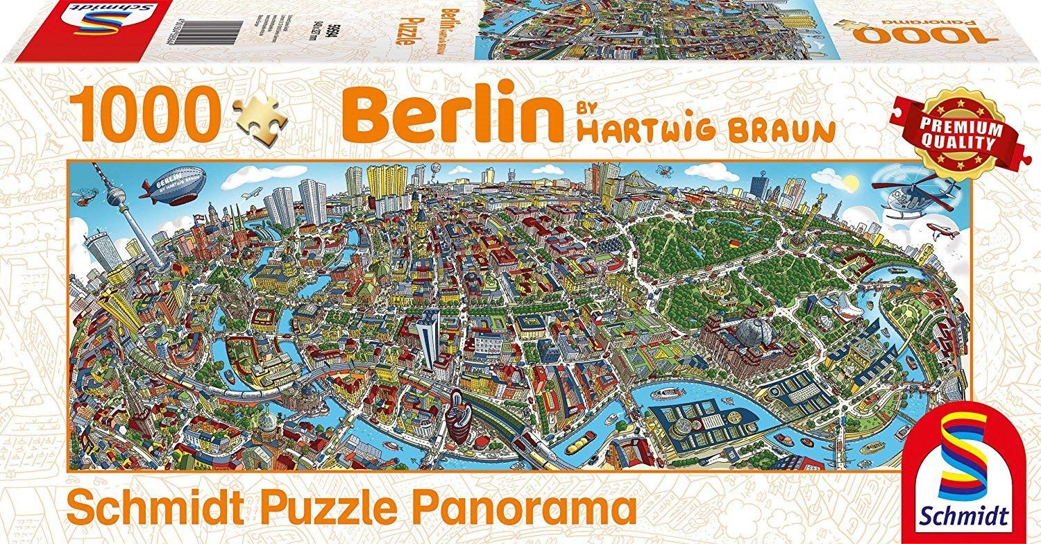 SCHMIDT Panoramatické puzzle Berlin, Německo 1000 dílků - obrázek 2