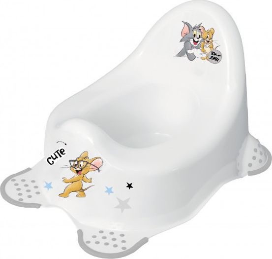 Nočník s protiskluzem Keeeper Tom a Jerry šedý - obrázek 1