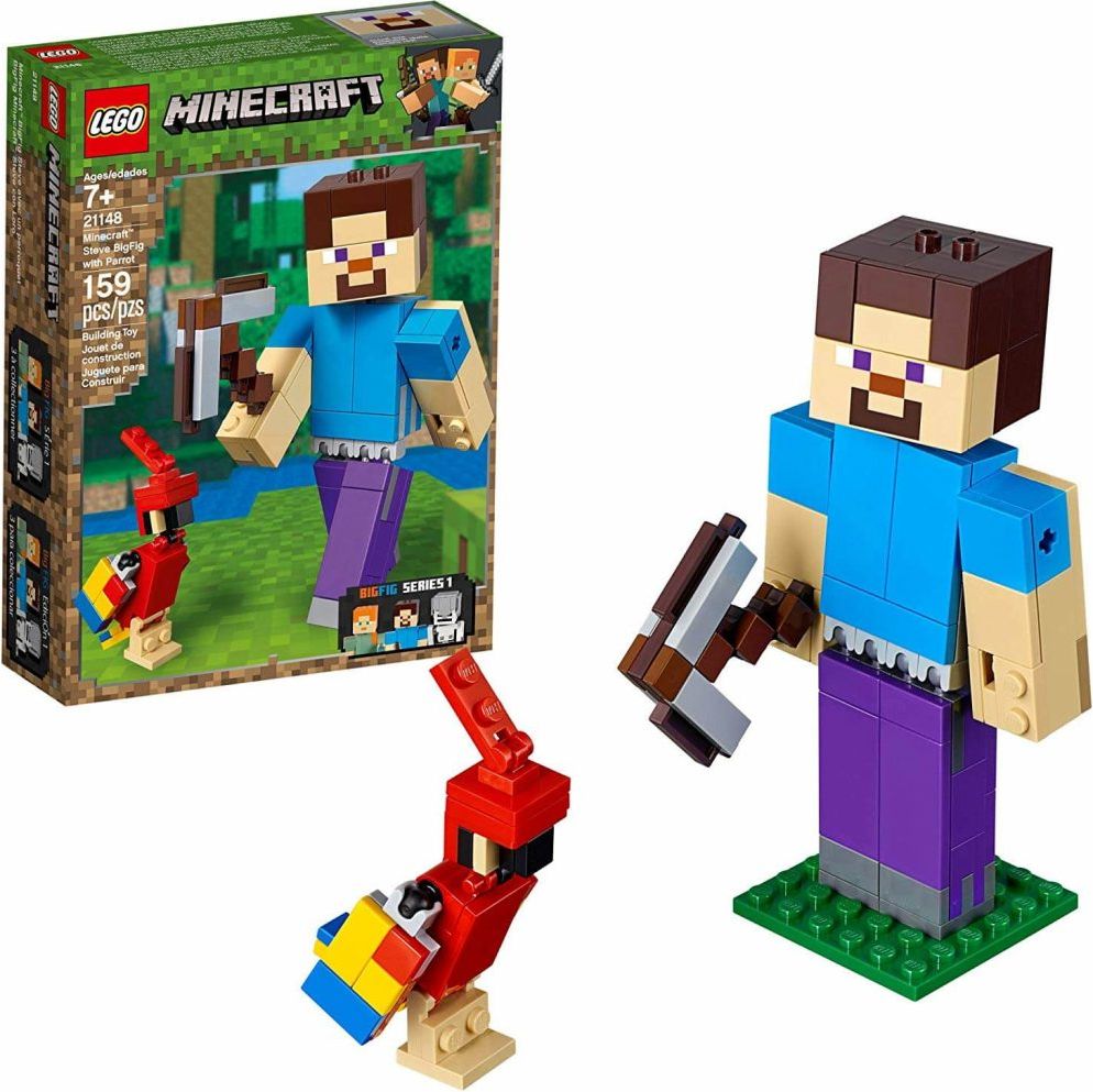 LEGO Minecraft 21148 velká figurka: Steve s papouškem - obrázek 1
