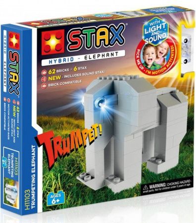 STAX hybrid stavebnice Trumpeting Elephant - LEGO® - kompatibilní - obrázek 1