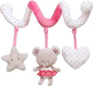 BabyOno Plyšová spirála Bear Suzie, 28 cm - obrázek 1