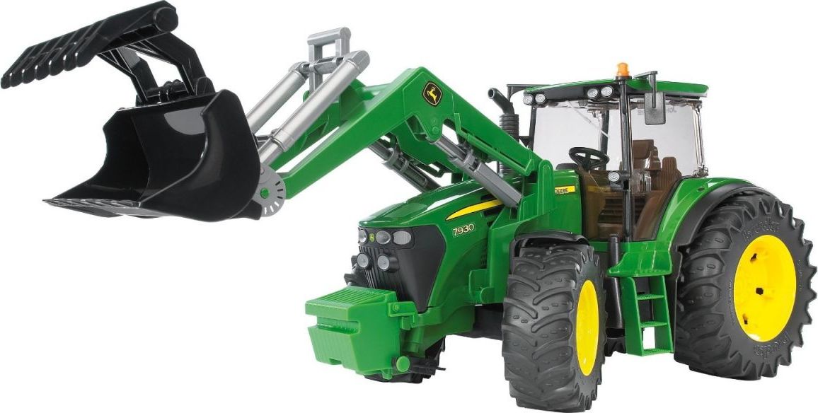 Bruder 03051 Traktor John Deere 7930 a čelní nakladač - obrázek 1