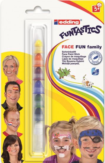 Obličejové barvy Edding Face Fun Family - 7 barev - obrázek 1