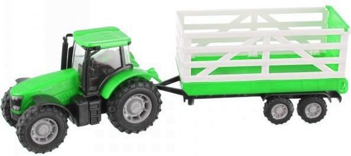Teamsterz Traktor s valníkem - Zelený traktor s valníkem - obrázek 1