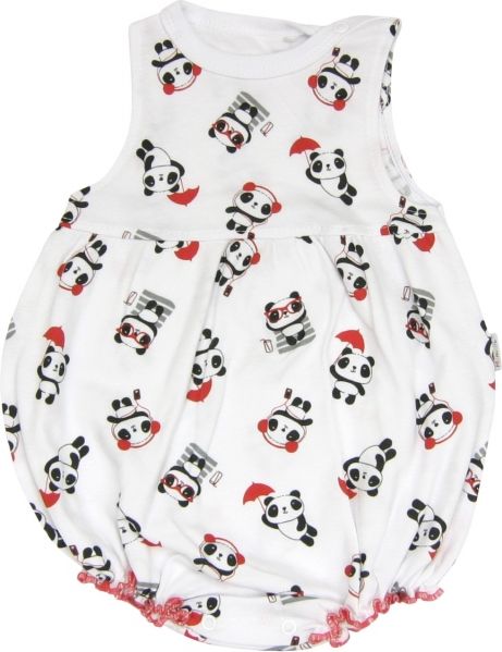 Mamatti Mamatti Body s nohavičkami Panda - na ramínka - obrázek 1