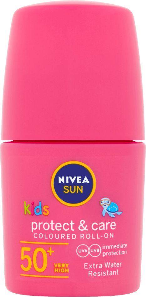 NIVEA Sun Protect & Play Dětské barevné mléko na opalování v kuličce OF 50+ 50 ml - obrázek 1