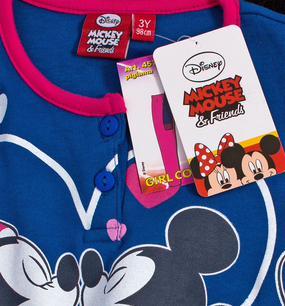 DISNEY MINNIE Dívčí pyžamo DISNEY MICKEY MOUSE MICKEY a MINNIE modré Velikost: 128 - obrázek 2