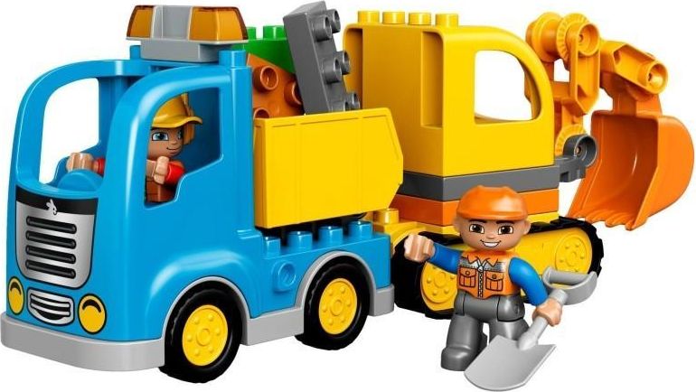 LEGO Duplo LEGO DUPLO Město 10812 Pásový bagr a náklaďák - obrázek 4