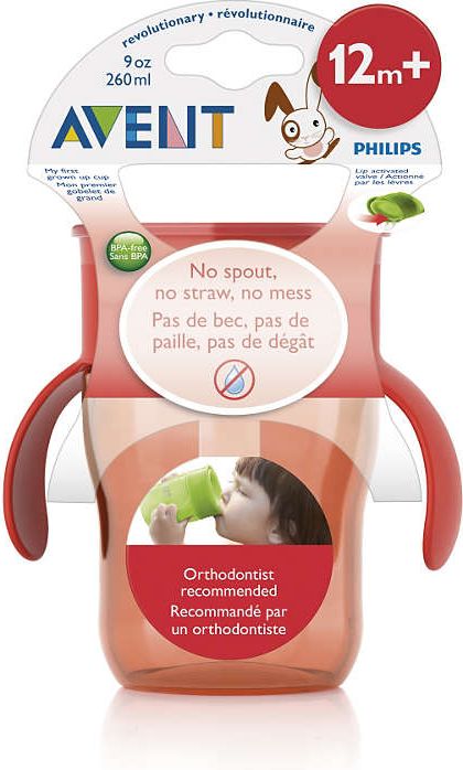 AVENT První skutečný hrneček 260 ml červený - obrázek 2