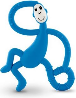 Matchstick Monkey Dancing Monkey Teether, modrá - obrázek 1