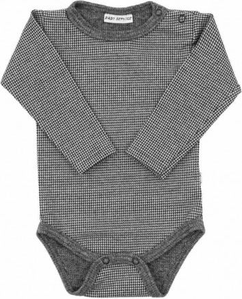 Zimní kojenecké body Baby Service Retro, Šedá, 80 (9-12m) - obrázek 1