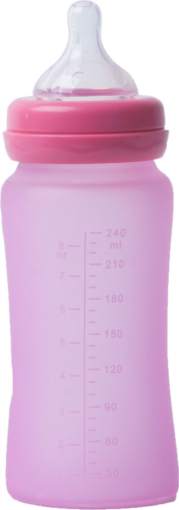 BO JUNGLE Skleněná láhev B-Thermo 240ml Pink - obrázek 1