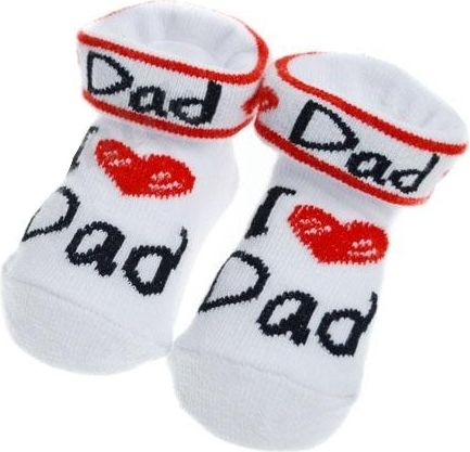 Kojenecké ponožky Irka I LOVE DAD velikost 0 56-62 - obrázek 1