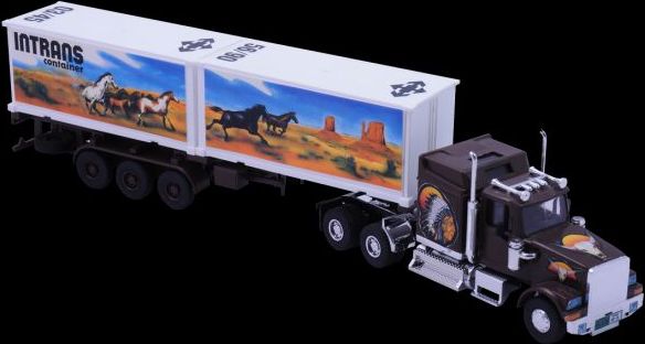 Stavebnice Monti 25 Intrans Container Western star 1:48 - obrázek 2