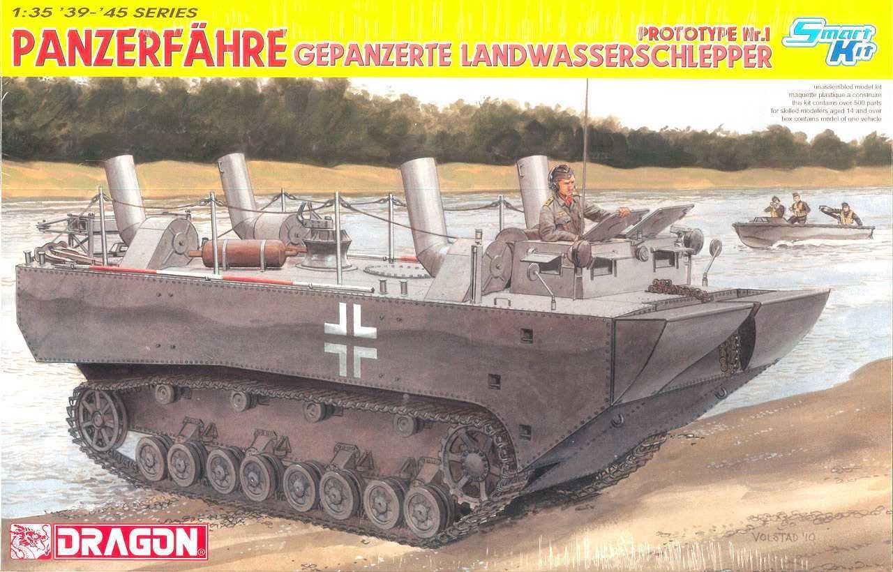 DRAGON Model Kit military 6625 - Panzerfähre Gepanzerte Landwasserschlepper Prototype Nr. 1 (1:35) - obrázek 1