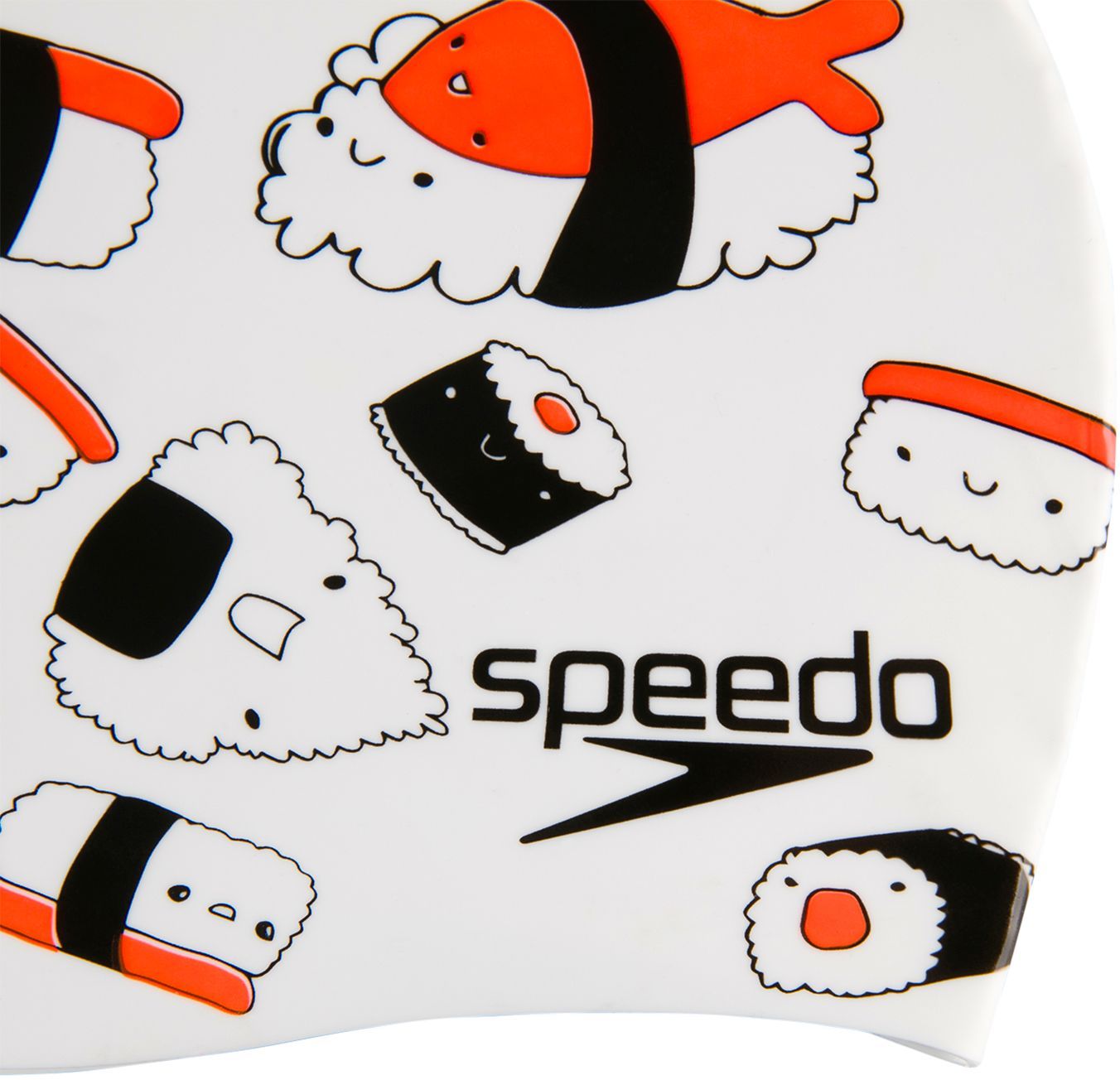 Speedo Junior Slogan Cap - white/red uni - obrázek 2
