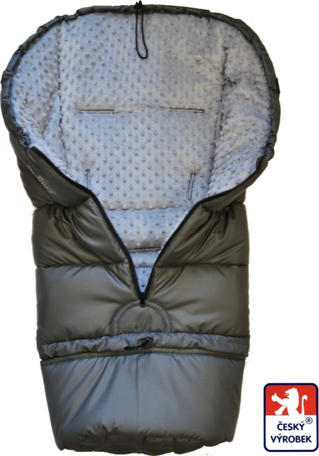 Zimní fusak Dětský svět winter sport minky celošedý - obrázek 2