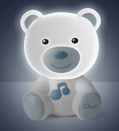 Chicco Noční lampička Chicco Medvídek - modrý - obrázek 2