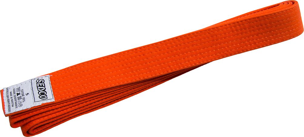 Pásek ke kimonu - velikost 4 - oranžový - obrázek 1