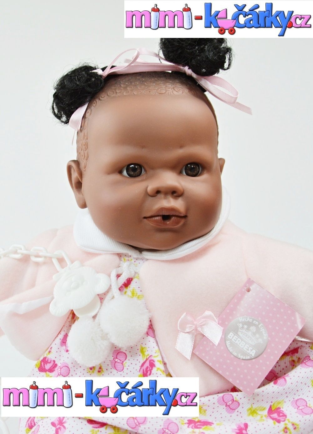 Mluvící panenka černoška Berbesa Alice 42 cm - obrázek 2