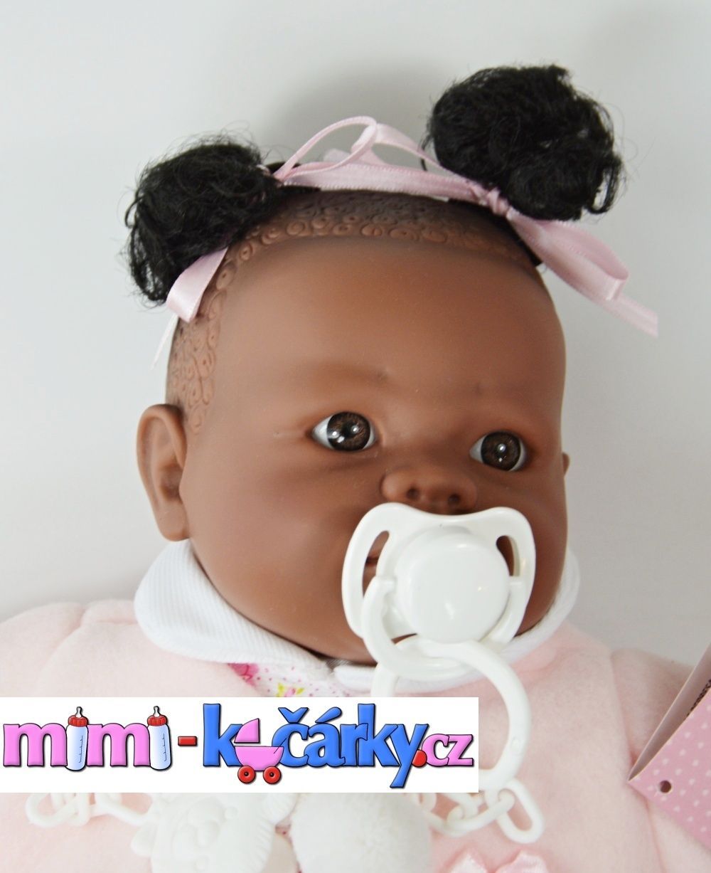Mluvící panenka černoška Berbesa Alice 42 cm - obrázek 4