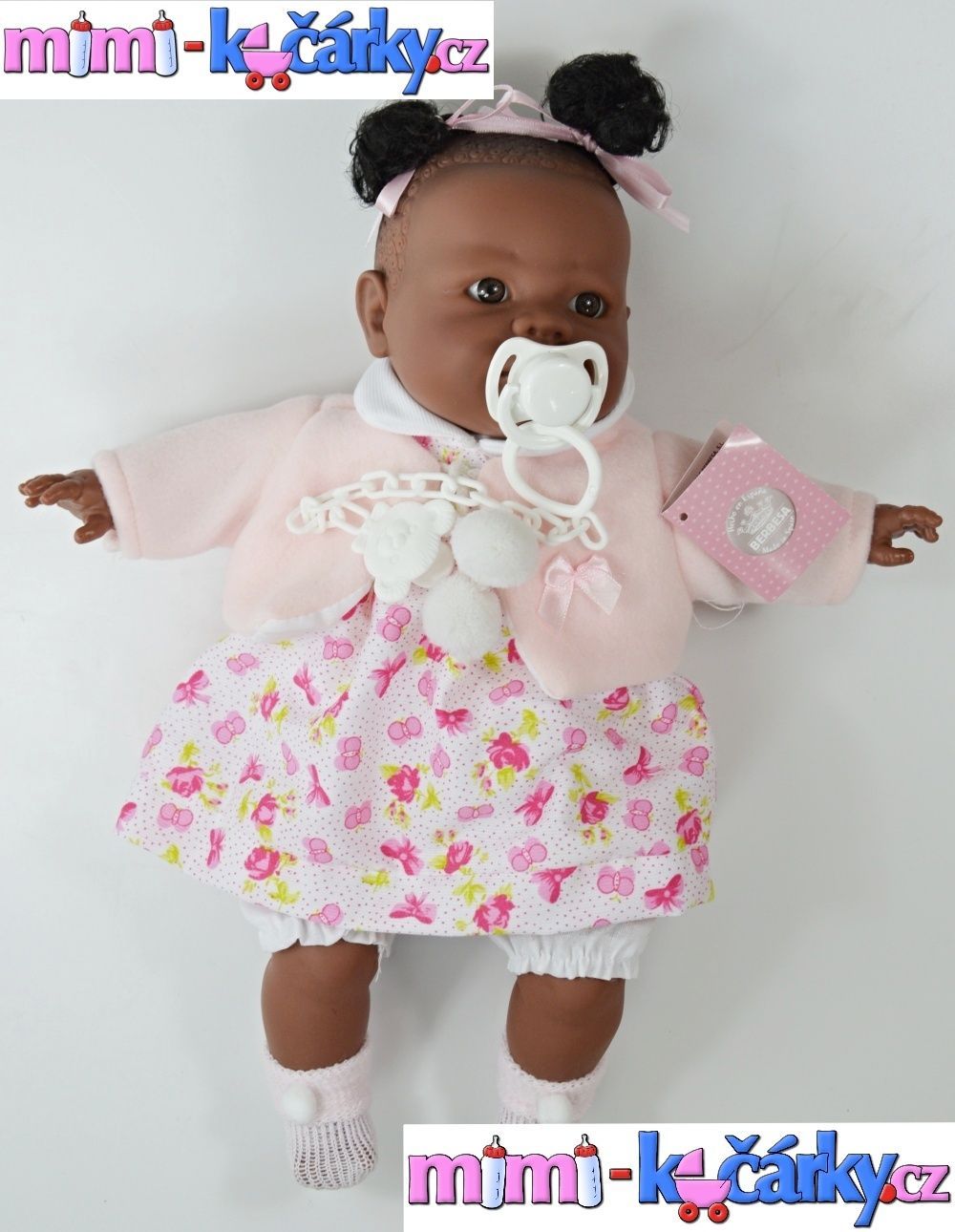 Mluvící panenka černoška Berbesa Alice 42 cm - obrázek 5