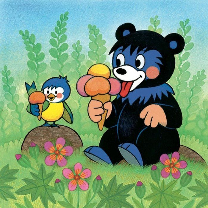 BINO Obrázkové kostky Medvídek Baribal, 9 kostek - obrázek 2