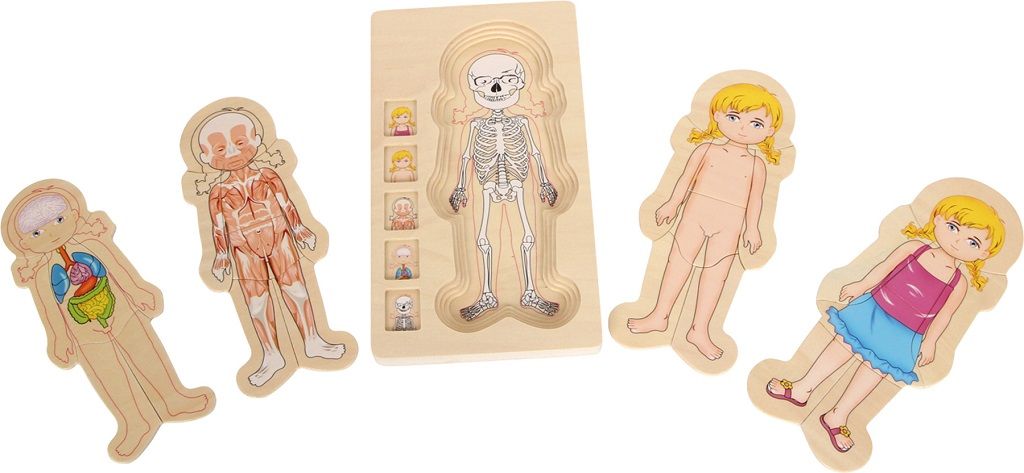 Small Foot Dřevěné puzzle anatomie - obrázek 2