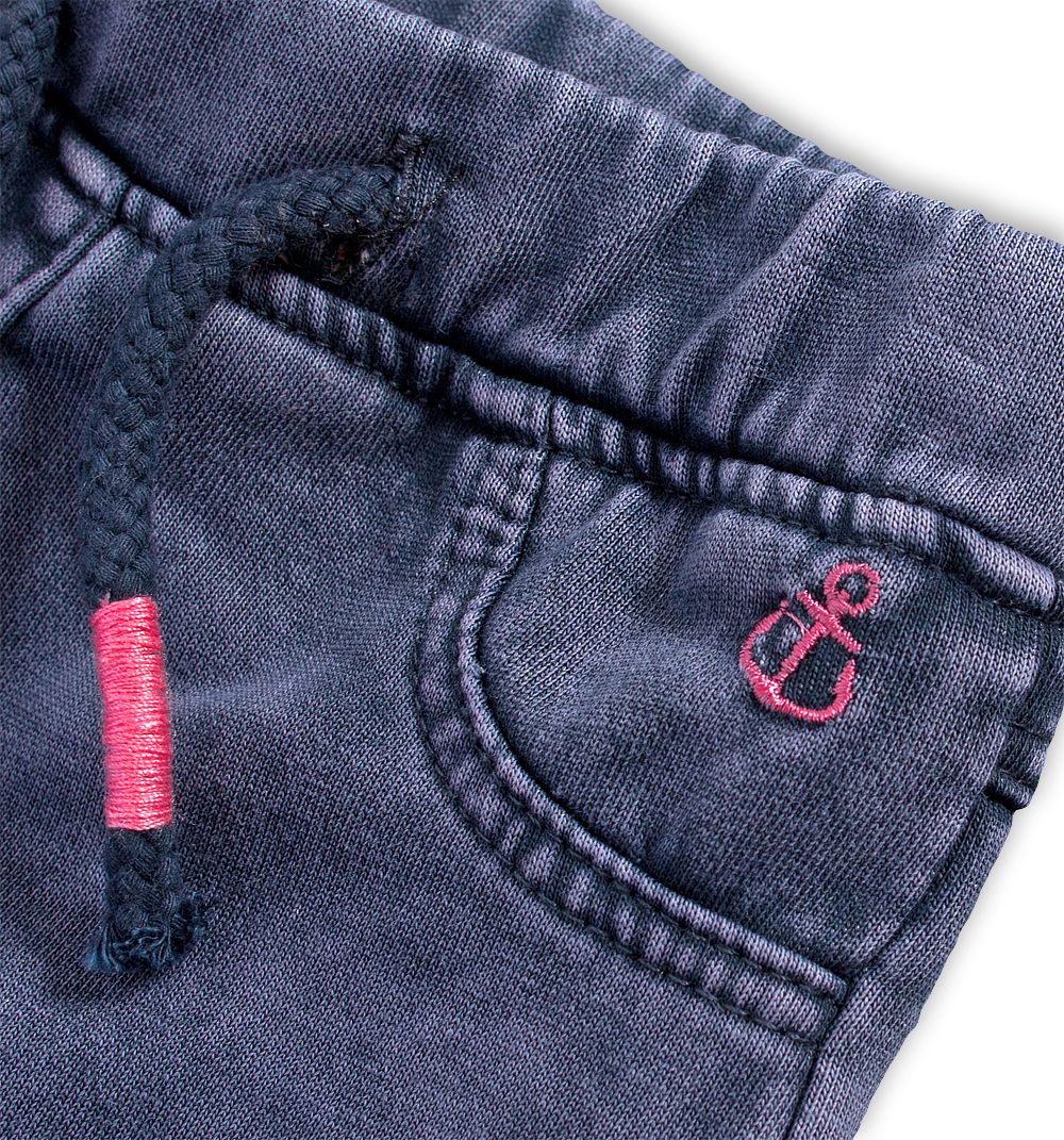 Dívčí úpletové šortky KNOT SO BAD ANCHOR šedé Velikost: 68 - obrázek 2