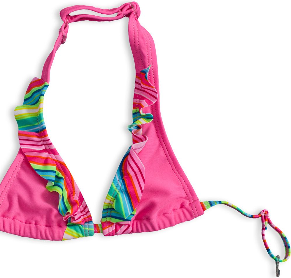 Dívčí plavky PEBBLESTONE SUMMER STRIPE růžové Velikost: 116 - obrázek 2