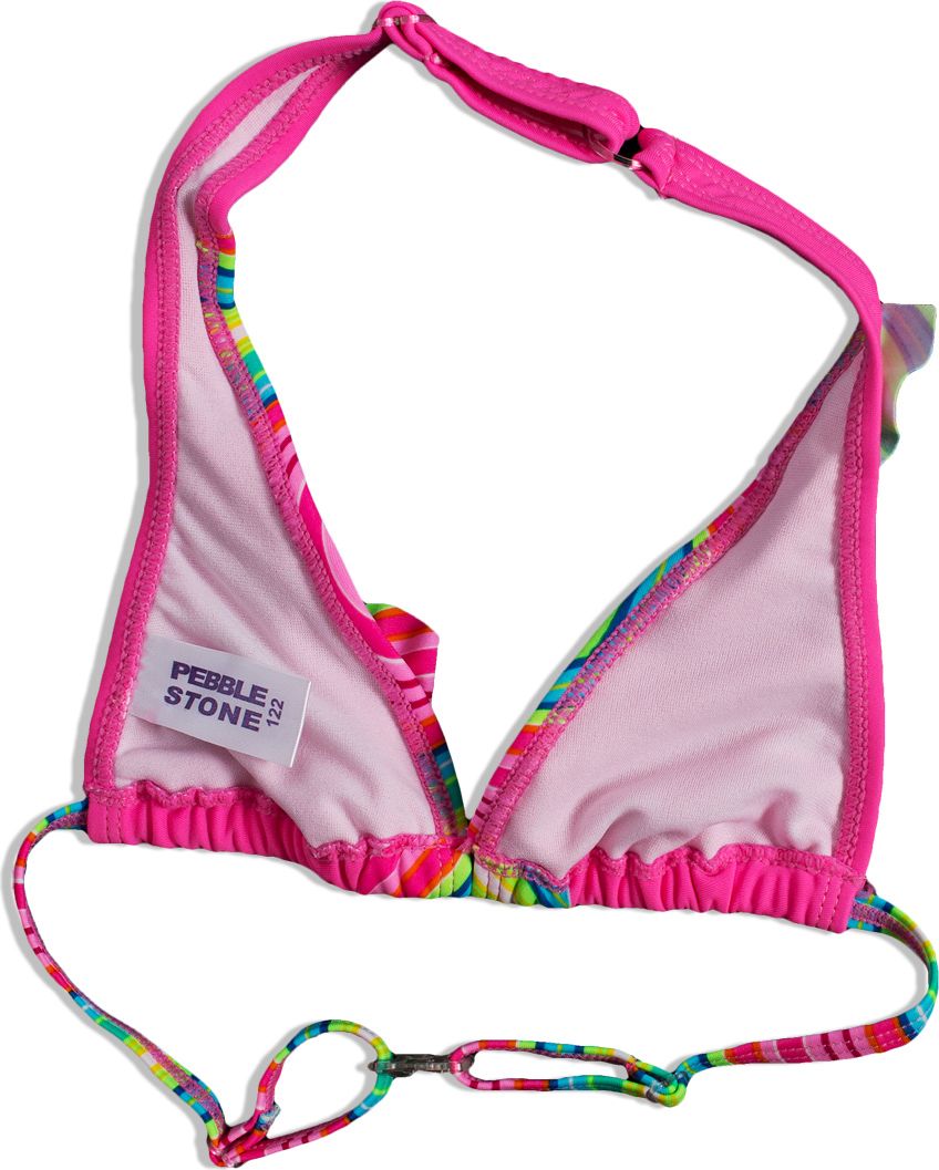 Dívčí plavky PEBBLESTONE SUMMER STRIPE růžové Velikost: 116 - obrázek 3