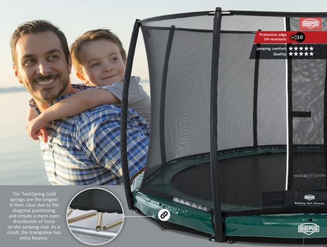 PROFI BERG Inground Elite GREY 380 cm + síť DELUXE + DOPRAVA ZDARMA - obrázek 3