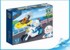 BanBao stavebnice Police policejní motorka - obrázek 1