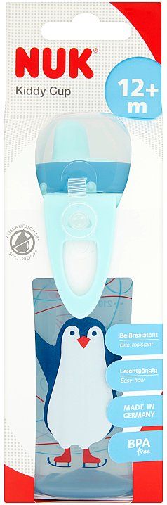 NUK First Choice Kiddy Cup dětská láhev 300 ml, růžová, modrá - obrázek 2