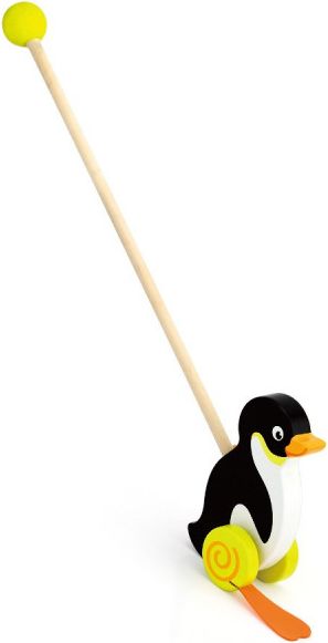 Dřevěná jezdící hračka Viga tučňák - obrázek 1
