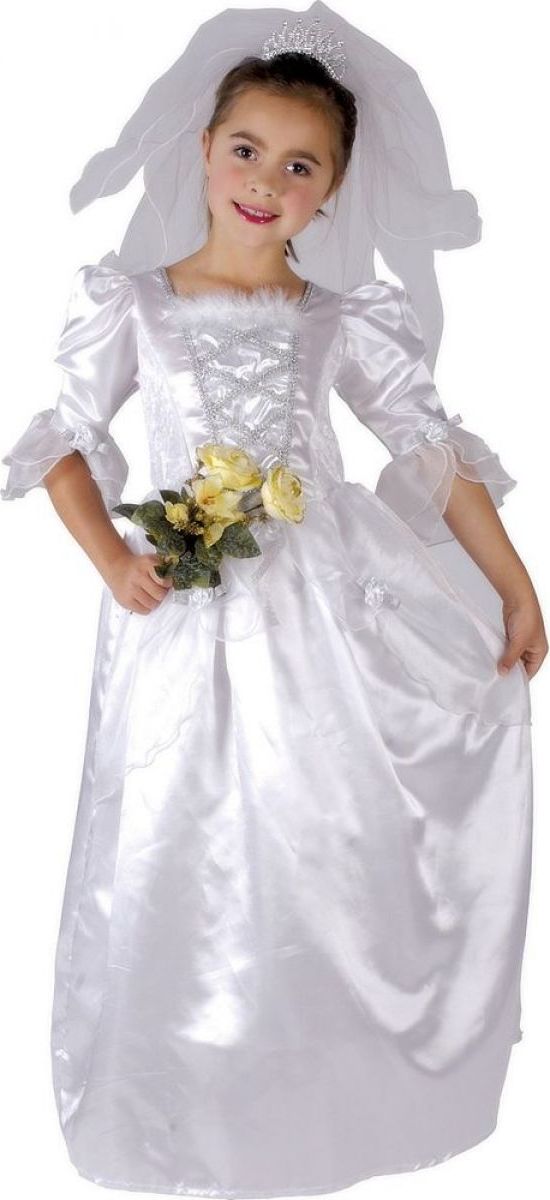 Made Dětský kostým Nevěsta 120-130 cm - obrázek 1