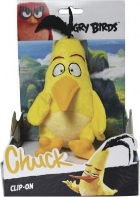 Angry Birds plyšová hračka Chuck s přívěškem, 14 cm - obrázek 1