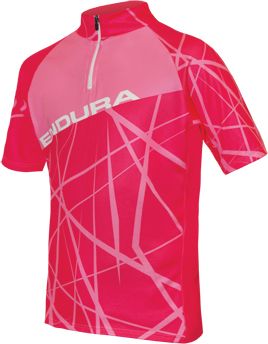 Endura Kids Hummvee Ray Jersey: Pink 9-10yrs - obrázek 1