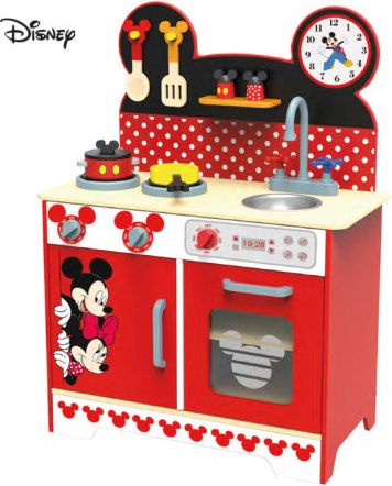 Hračka Derrson Disney Dřevěná kuchyňka XL Mickey a Minnie - obrázek 1