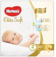 Huggies Elite Soft 2 4-6 kg dětské pleny 80 ks - obrázek 1