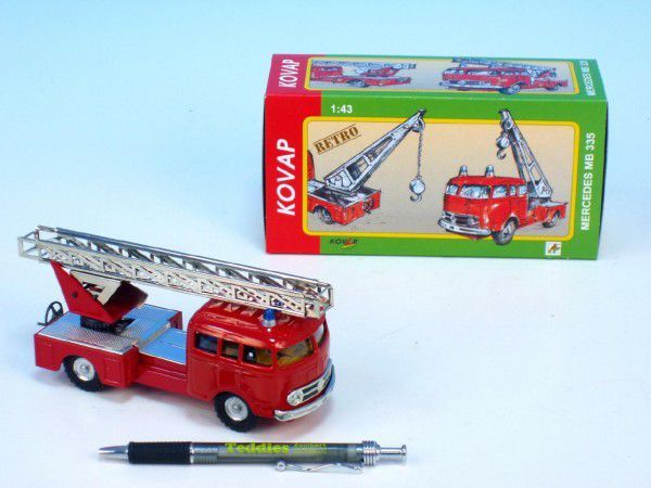 Mercedes Kovap 33Auto hasiči kov 17cm 1:v krabičce - obrázek 1