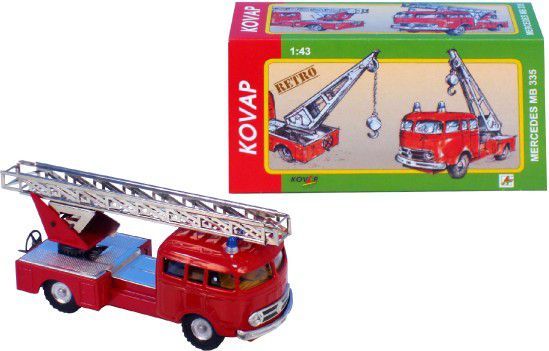 Mercedes Kovap 33Auto hasiči kov 17cm 1:v krabičce - obrázek 2