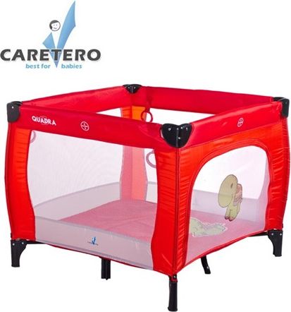Dětská skládací ohrádka CARETERO QUADRA Red - obrázek 1