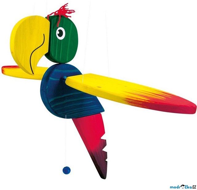 Závěsná hračka - Papoušek velký (Bino) - obrázek 1