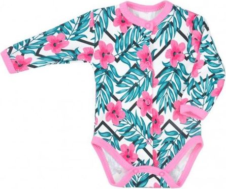 Kojenecké celorozepínací body Koala Tropical růžové, Růžová, 68 (4-6m) - obrázek 1