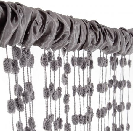 Dětská záclona nejen do pokojíčku Baby Ball, 250x240 cm, tm. šedá - 1ks - obrázek 1