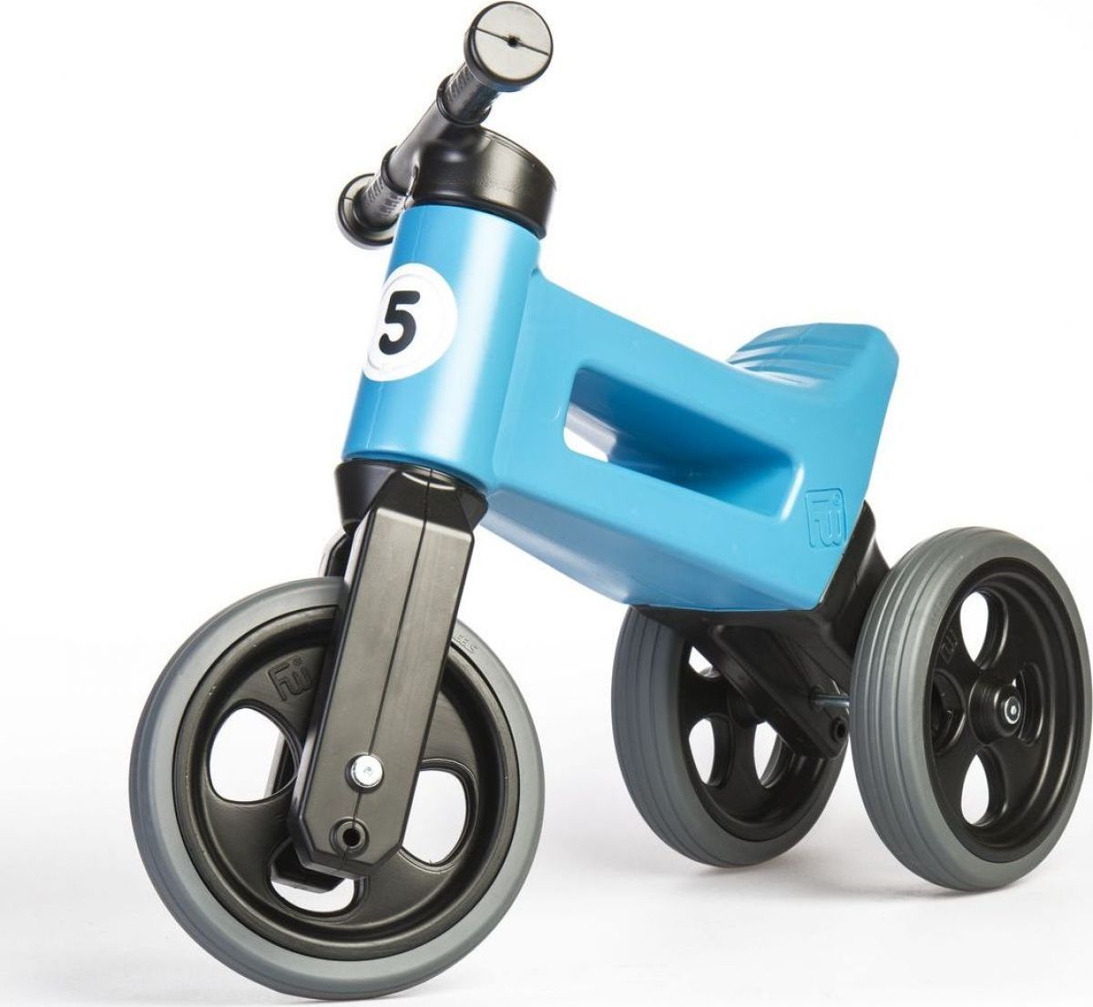 Teddies Funny Wheels Sport 2v1 modrá s gumovými koly - obrázek 1